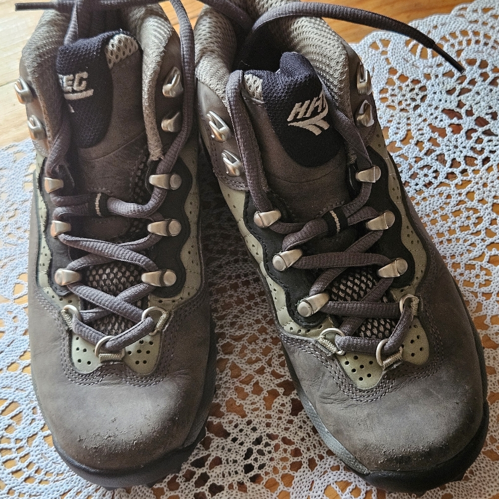 Hi-Tec Charcoal and Olive Outdoor Boots
